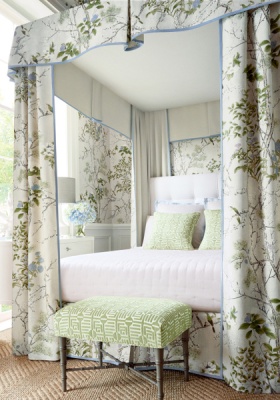 Thibaut Katsura Fabric In Emerald